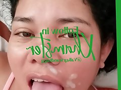 An enticing older woman is strolling outside