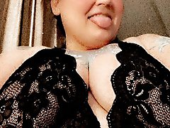 The woman is posing naked for a photo session