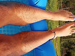 Displaying our moist manicured toes