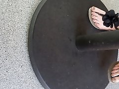 My girls feet in various scenarios and sandals