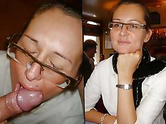 Elegant-looking chicks are getting undressed on picture